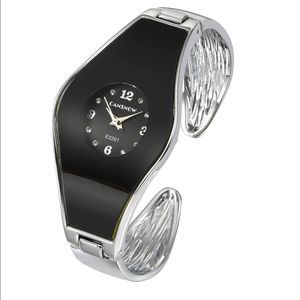 NWOT | Silver Analog Quartz Cuff Wrist Watch